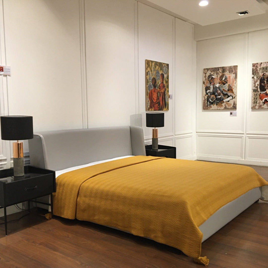 Gray Bed