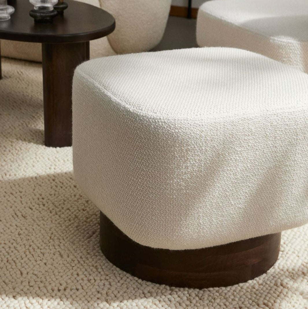 Velva Curve-Back Ottoman