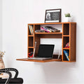 SmartSpace™ Wall-Mounted Foldable Laptop Desk – White Laminated Finish
