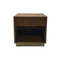 Fluted Bed Side Table
