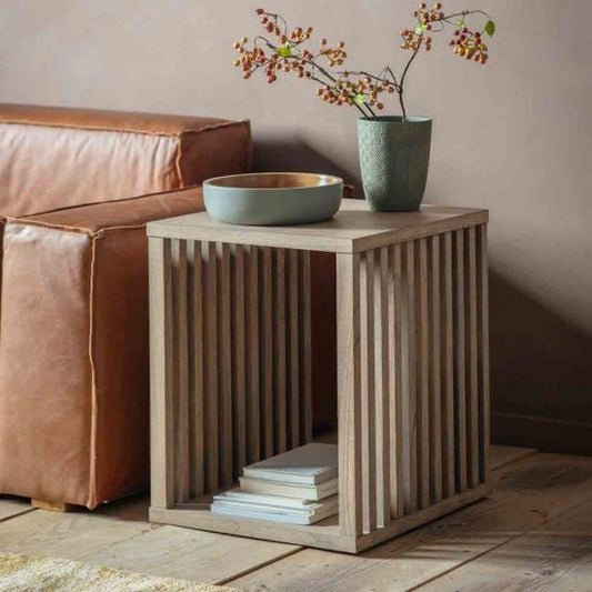 Polished Wooden End Table – Sleek & Elegant Side Table
